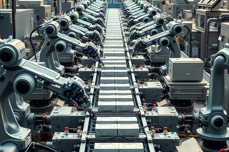 智能工業碼垛機器人自動化解決方案